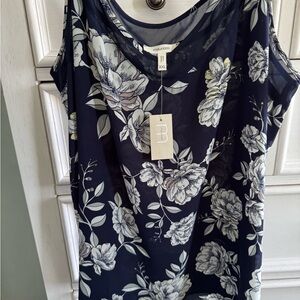 Maurices Navy Floral Women's Top
